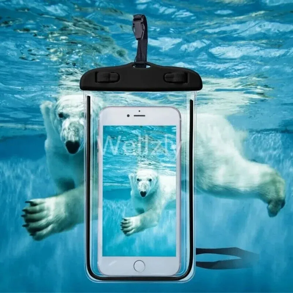Pink Waterproof Phone dry Bag Pouch Underwater Swimming Cell Phone Case Cover